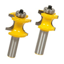 Set of 2 Solid Carbide Beading Router Bits For Wood Milling Machines Power Tools