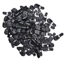 20Pcs Black Paracord Plastic Zippers Pull Replacement For Sport Outdoor -PN 3C