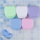 Denture bath case container false teeth dental tooth storage box rinsing OZ
