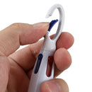 White Blue Plastic Barrel Multicolor 4 in 1 Ballpoint Pen for Students X5Y4