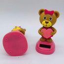 Solar Powered Dancing Swinging Bear For Car Windowsill Gifts