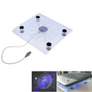 New USB Cooling Big Fan LED Light Cooler Pad For Laptop PC Notebook(Random)
