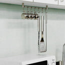 Kitchen Rail Rack Wall Mounted Utensil Hanging Rack Stainless Steel Hanger  P6C3