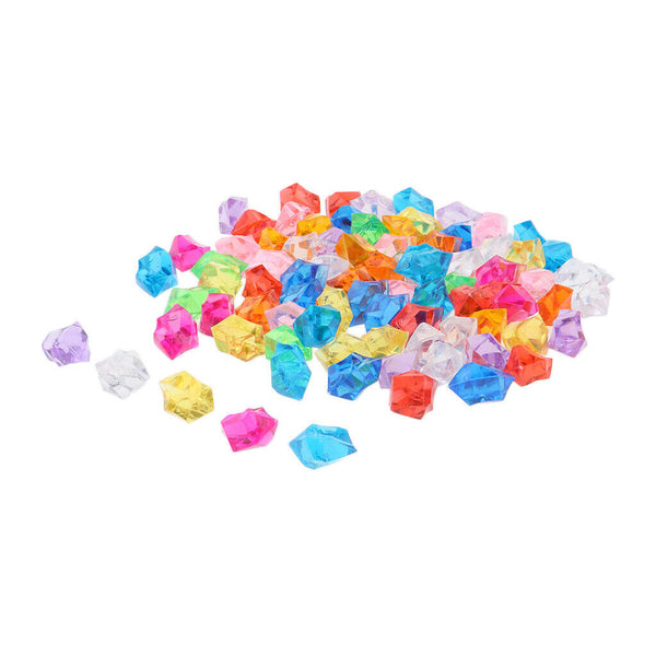 100pcs Acrylic Crystals Aquarium   Tank Stone Rocks Wedding Decoration