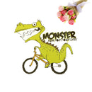 dinosaur iron on patches heat transfer pyrography for diy clothing decor TO
