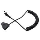Coiled D-TAP Cable DC 5.5*2.5mm Plug Adapter for Anton Bauer Battery Dtap