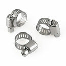 20pc 3/8"-1/2" Adjustable Stainless Steel Drive Hose Clamp Fuel Line Worm Clip X