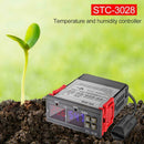 STC-3028 AC110-220V Dual Temperature Humidity Controller Digital Display New