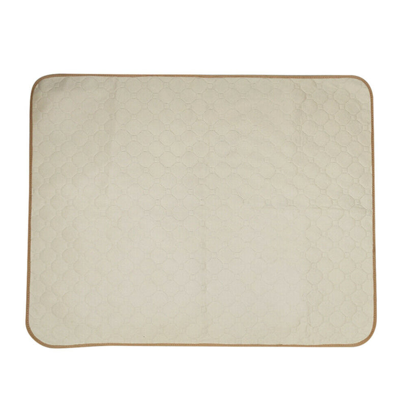 Washable Pet Diaper Pad Waterproof Durable Urine Absorbent Mat (Beige S) A