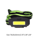 Outdoor Night Climbing COB LED Hat Clip Lights Black Headlight USB Charging Lamp