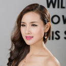 Chic Large Filigree Leaf Zircon Dangle Drop Earring Women Girls Jewelry