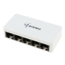1 Pair 5 Port 10/100Mbps Ethernet POE Switch for Desktop PC Computer