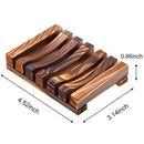 Bathroom Wooden Soap Case Holder Home Hand Craft Natural Wood Dish Holder f