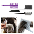 4 Pieces Tint Weaving Foiling Comb Stylist Highlight Balayage Rat Tail Combs