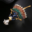 Dress Girl Crystal Brooch Enamel Pins Jewelry Shirt Collar Brooch Jewelry Gift U