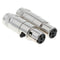 1 Pair(2 Packs) 4-Pin Mini XLR 5mm Socket Head Female Audio Jack Connector Set