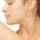 Fashion Butterfly Drop Earrings Long Dangles Women Statement Jewelry Gift
