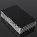 100Pcs Black Aluminum Alloy Card Engraving Metal Business Access Business C