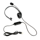 Computer USB Headset Call Center Headset with Microphone Noise Cancelling Wired