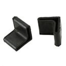 Rubber L Shaped Angle Iron Foot Pads Covers 10 Pcs Black