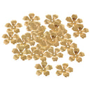 30Pc Golden Metal Filigree Flower Beads Caps Spacer Beads For Jewelry Making