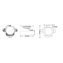 2pcs H7 LED Headlight Bulb Holders Adapters Socket for Benz BMW Audi VW