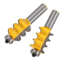 2PCS 1/2" Shank Bead&Triple Router Bit Cutters for Woodworking Cutter Tools