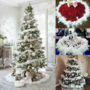 1x2m Christmas Tree White Feather Xmas Ribbon Strip Home Decor Garland A5Q1 D5X3