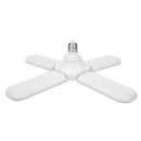 E27 LED Bulb Foldable 4 Fan Blade Lights 60W LED Lamp Super Bright White 65