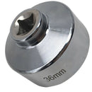 36mm Oil Filter Socket Tool Wrench 3/8 inch Drive Cap Remover Low Profile J7G6
