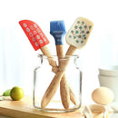 3x Silicone Dough Scraper Fondant Pastry Butter Cutter Cake Icing Kitchen Tool