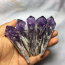 9cm Natural Amethyst Cluster Quartz Stone Crystal Point Wand Specimen Healing