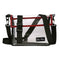Transparent PVC Shoulder Messenger Bag Unisex Casual Crossbody Bags (Red)