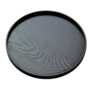 Round Serving Tray Serving Plate 2 Pieces Black Waiter Tray Gastro Tray, ÃƒËœ 27 +