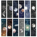 30 Pcs Dream Space Roaming Constellation Paper Stationery Book Bookmarks Holder
