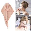 2Pcs Lady Microfiber Absorbent Fast Hair Drying Towel Turban