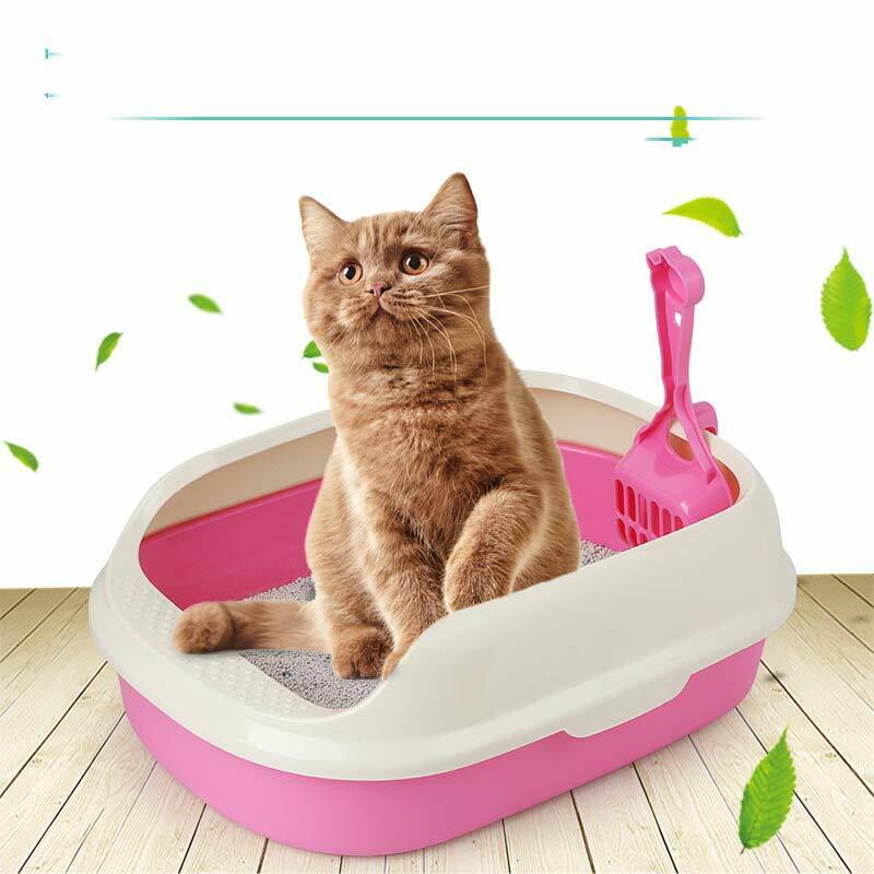 Toilet Bedpan Cat Litter Box Cat Dog Tray Toilet Supply Teddy Anti-Splash P M2U4