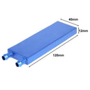 120x40x12mm Aluminium CPU Graphics Card Hard Disk Water Cooling Waterblock