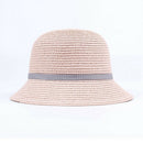 Fashion Cute Children'S Summer Straw Hat Sun Hat Beach Hat Adjustable Pink X6O6