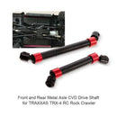 2Pcs Rc Car Front And Rear Metal Axle Cvd Drive Shaft For Traxxas Trx-4 Rc