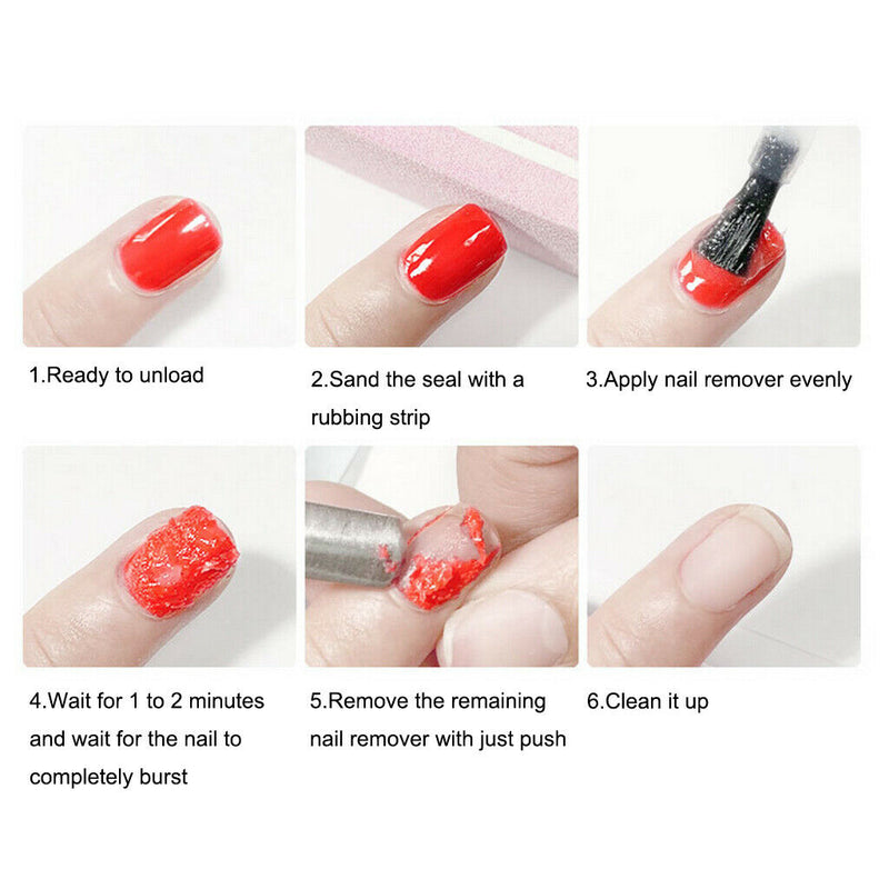 8ML Nail Polish Burst  Gel Nail Polish Remover Soak Off Cleaner Tool