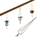 hemp rope new braided hanger pot green plant hanging rope basket  JR