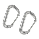 2Pcs Spring Clip Wire Gate Lock Carabiner Buckle for Climbing Backpack Hook