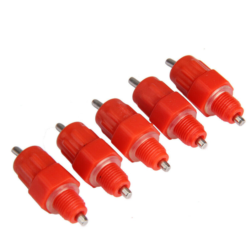 50 Pcs Water Cups Nipple Chicken Drinkers Waterer 360 Angle Poultry Supplie