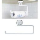 Kitchen Accessories Storage Holder Vacuum Sucker Paper Towel Rack Adhesive