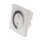 Press wall-mounted LED RGB strip controller to control 12V-24V switch dimme