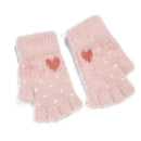 Winter Men Women Gloves Stretch Love Half Finger Gloves Outdoor Warm Fingerl BX
