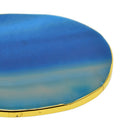Natural Pure Agate Slices Polished Irregular Crystal Quartz Stone Pendant Charms