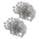 Pack of 100 15mm Metal Buttons Snap Fastener Press Stud for Clothing Repair