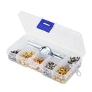 1 Box Double-sided Cap Rivets Round Craft Snap Fastener Press Button (03) A
